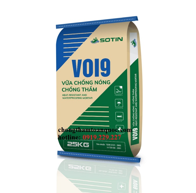 Sotin VOI9 - Vữa chống thấm, Chống nóng