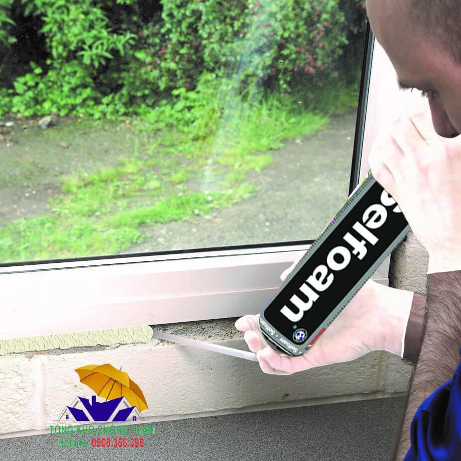 Sử dụng keo bọt nở Selfoam Pu Foam