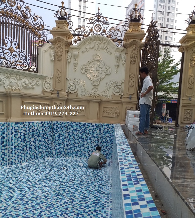 Sử dụng keo chà ron Senda 3in1 cho hồ bơi Sử dụng keo chà ron Senda 3in1 cho hồ bơi