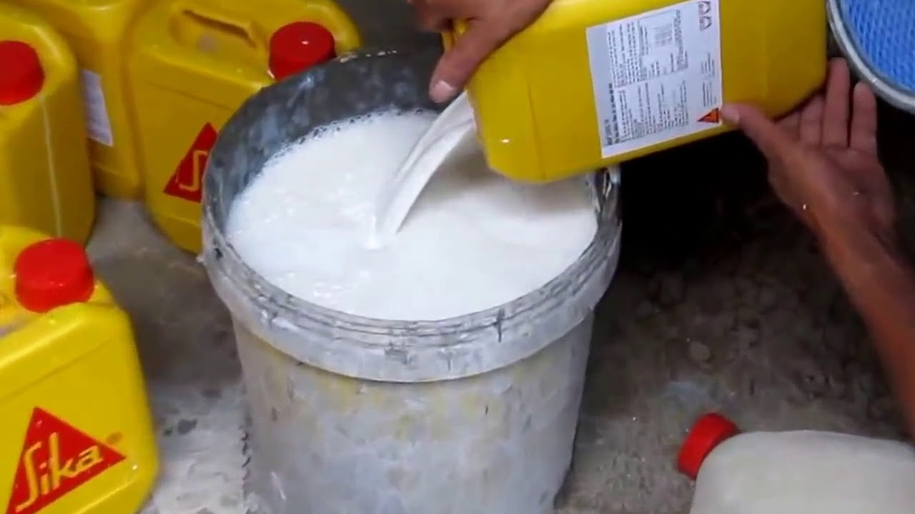 thi công Sika Latex TH