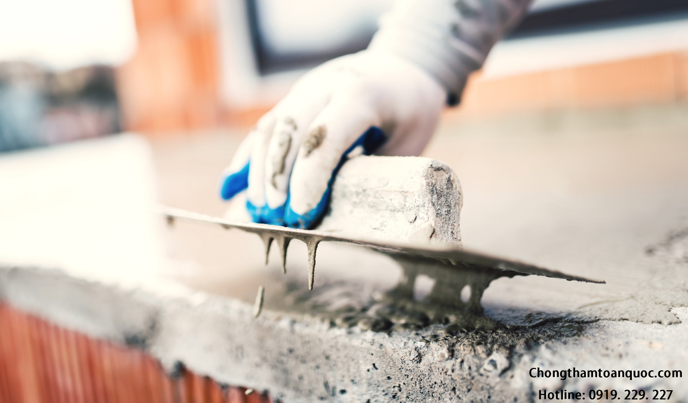 Thi công bằng Weberad Latex