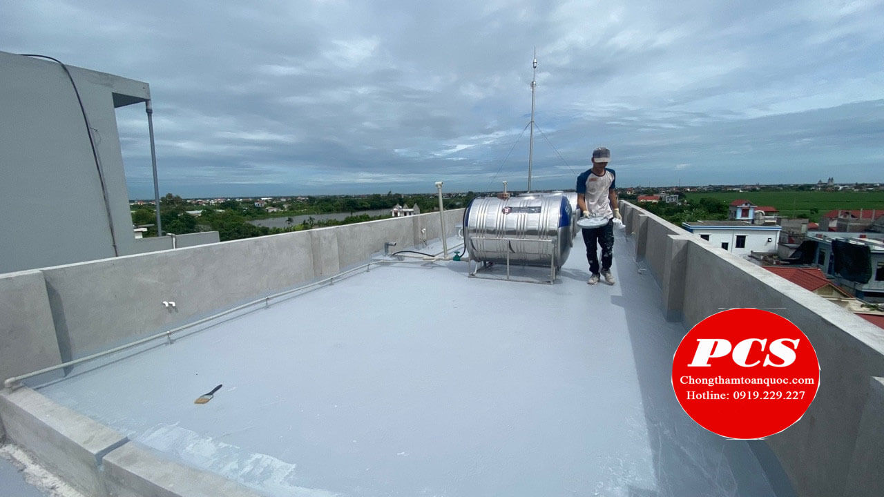 Thi công chống thấm bằng keo Taiko Nitton