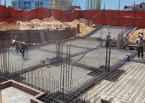 Thi công chống thấm tinh thể thẩm thấu Quicseal 111