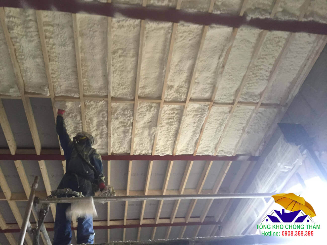 Thi công keo bọt nở Jappann