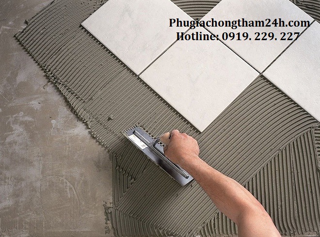 Thi công keo dán gạch đá Asia P-02