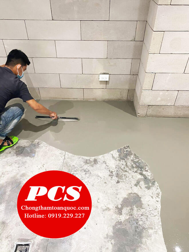 Thi công vữa bê tông tự san phẳng