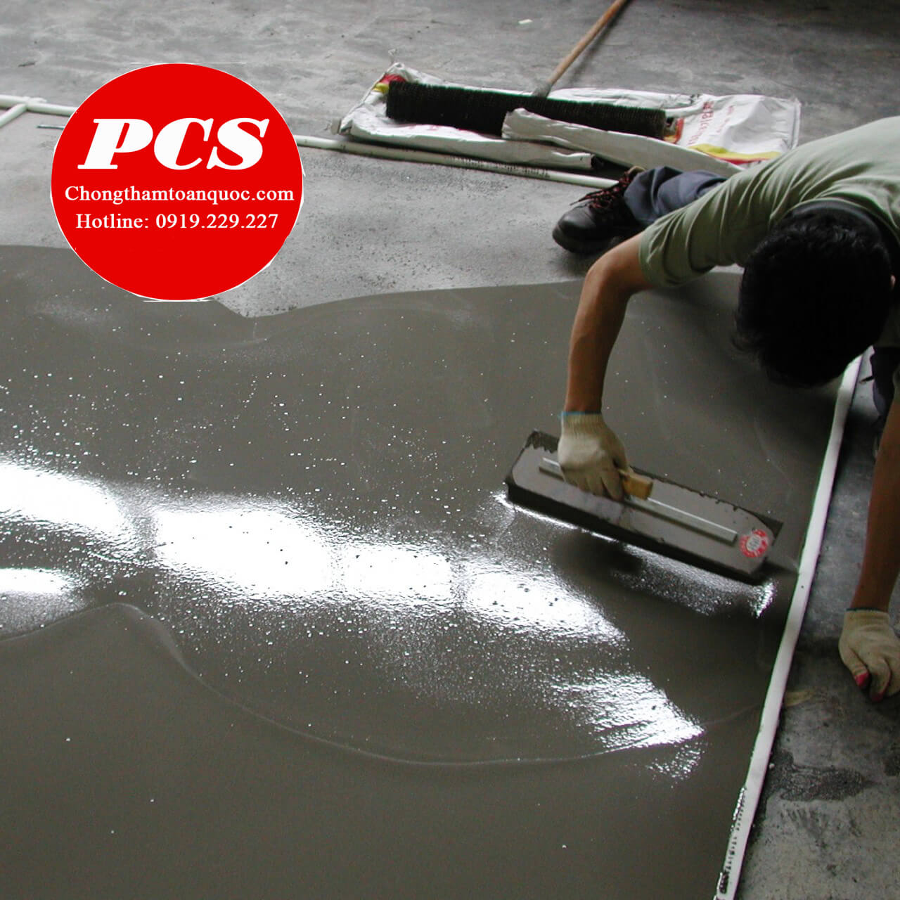 Thực hiện thi công vữa