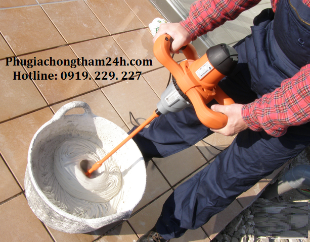 Trộn keo dán gạch đá Cemax - Megabond