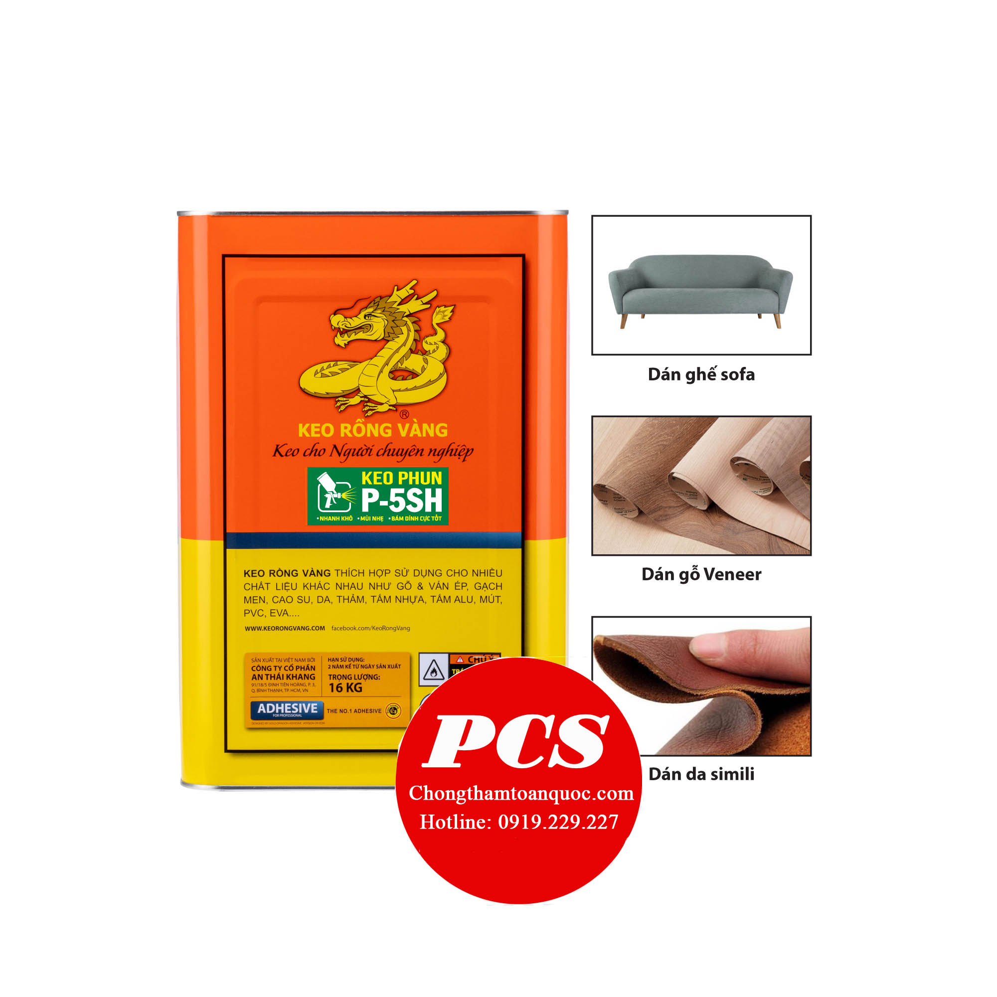 Ứng dụng của keo phun rồng vàng