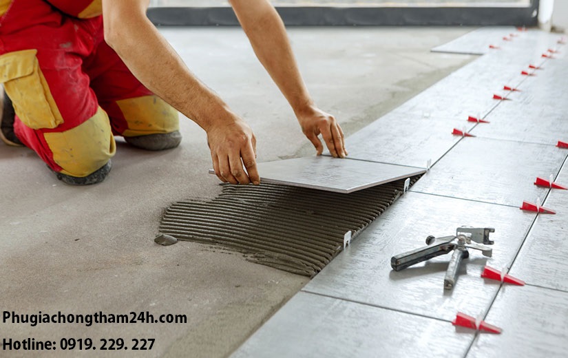 Ứng dụng keo dán gạch cá sấu Gold Crocodile