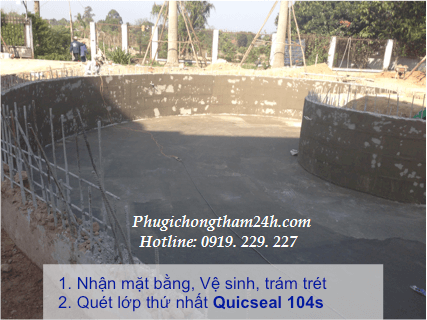 Ứng dụng màng chống thấm Quicseal 104S