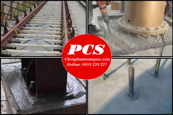 Ứng dụng vữa không co ngót Ứng dụng vữa không co ngót