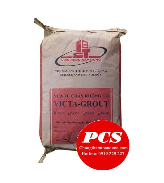 Victa Grout VG50 Vữa tự chảy không co ngót Mác 500 Victa Grout VG50 Vữa tự chảy không co ngót Mác 500