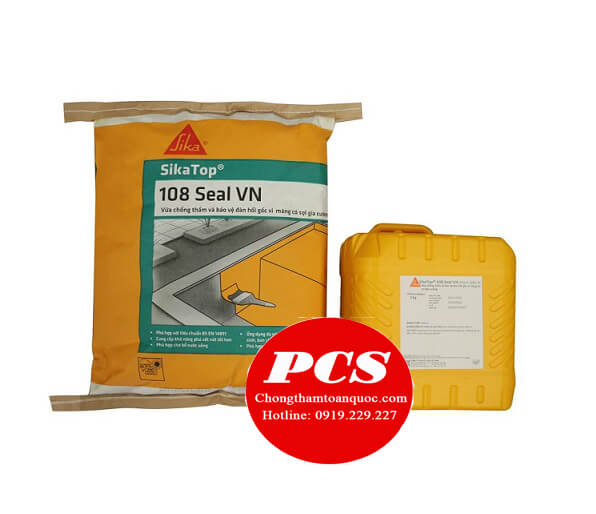 Vữa chống thấm SikaTop-108 Seal VN gốc xi măng có sợi gia cường Vữa chống thấm SikaTop-108 Seal VN gốc xi măng có sợi gia cường