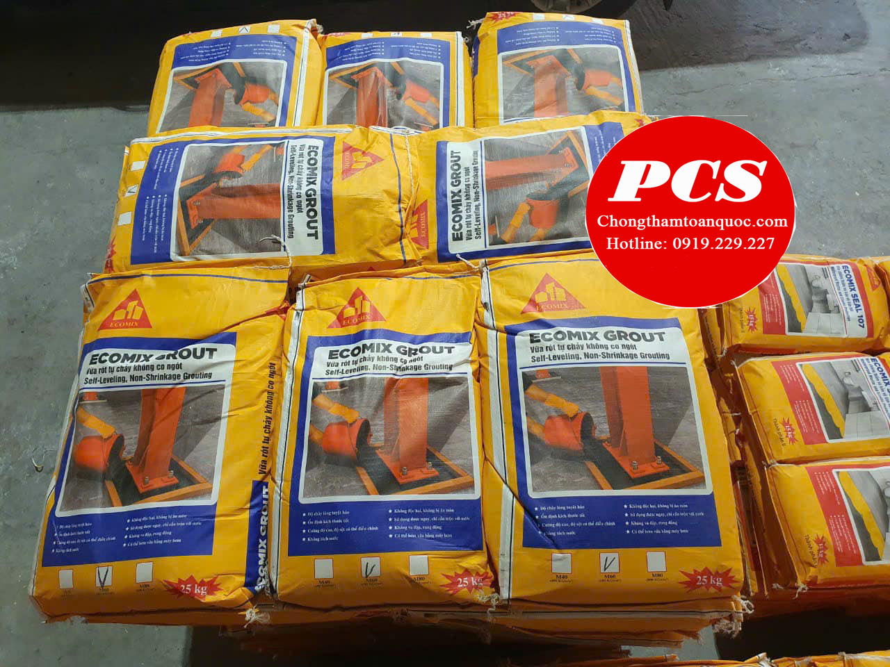 Vữa tự chảy Ecomix Grout
