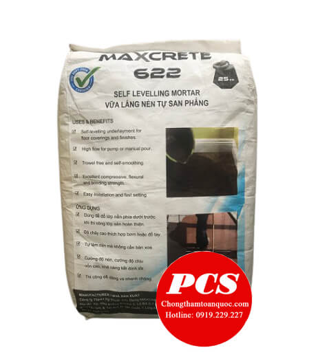 Vữa tự san phẳng 1 thành phần Maxcrete 622