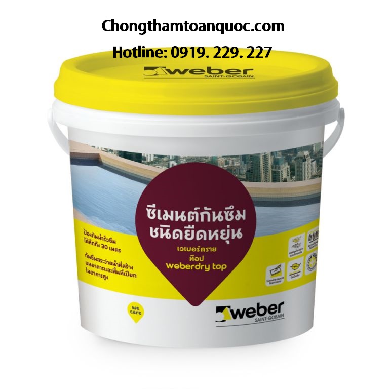 Weberdry Top - Chống thấm gốc xi măng 2 thành phần