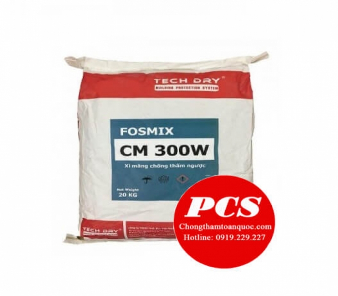 Xi măng chống thấm Fosmix CM 300W chất lượng