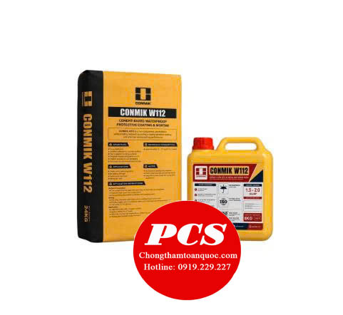 CONMIK W112 Vữa chống thấm gốc xi măng - polymer 2 thành phần